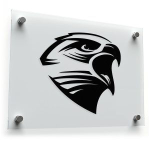 Bold Eagle Head Silhouette Sticker