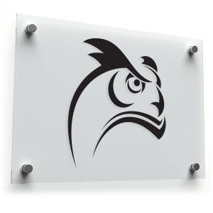 Bold Eagle Head Sticker