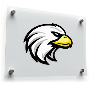 Bold Eagle Head Vinyl Sticker