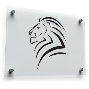 Bold Lion Silhouette Decal
