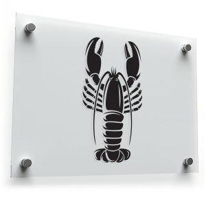 Bold Lobster Silhouette Decal