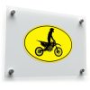 Bold Motocross Rider Sticker 1
