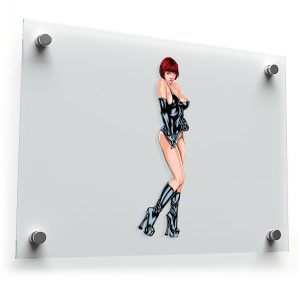 Bold Pin-Up Girl Sticker