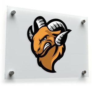 Bold Ram Head Sticker