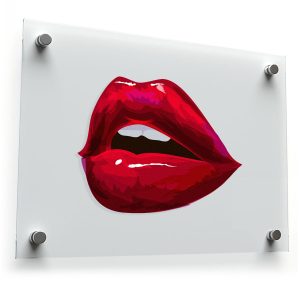 Bold Red Lips Sticker