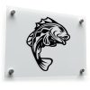 Bold Tribal Bass Fish Sticker 1
