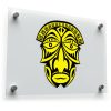 Bold Yellow Tribal Mask Sticker 1