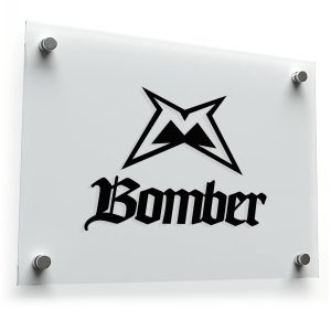 Bomber Logo Sticker