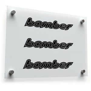 Bomber Logo Sticker Set