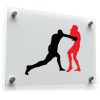 Boxing Silhouette Sticker 1