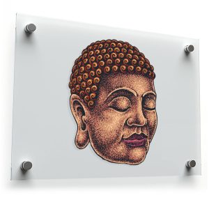 Buddha Head Vinyl Sticker