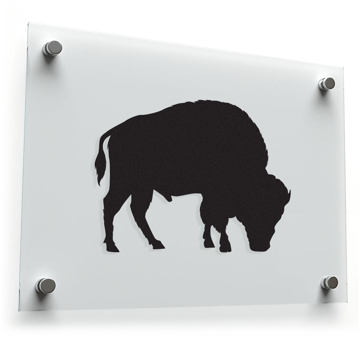 Buffalo Silhouette Vinyl Sticker 3 Buffalo Silhouette Vinyl Sticker