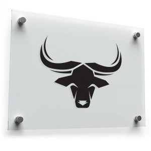 Bull Head Silhouette Decal