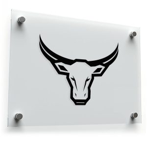 Bull Head Silhouette Sticker