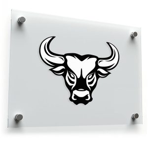 Bull Head Vinyl Sticker