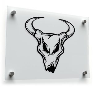 Bull Skull Sticker