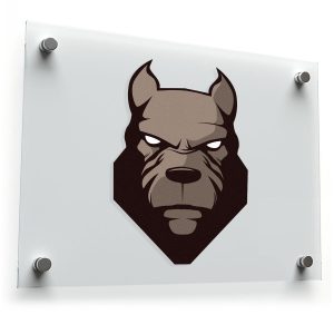 Bulldog Head Sticker