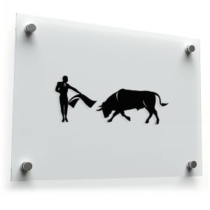 Bullfighter and Bull Decal