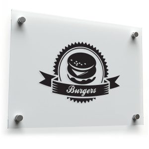 Burgers Logo Silhouette Sticker