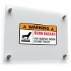 Burn Hazard Warning Sticker