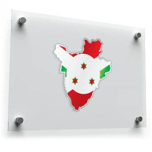 Burundi Map Flag Sticker