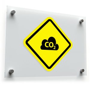 CO2 Warning Sign Sticker