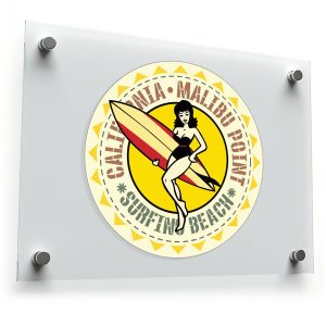 California Malibu Point Vinyl Sticker