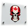 Canadian Skull Vinyl Sticker Maple Leaf Design High 1