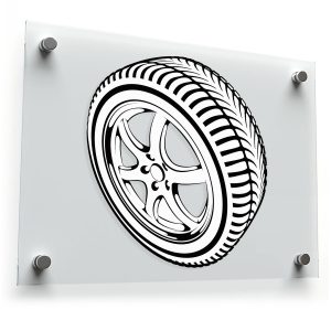 Car Tire Vinyl Sticker