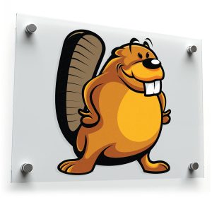 Cartoon Beaver Sticker