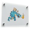 Cartoon Blue Dragon Sticker