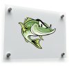 Cartoon Green Fish Sticker