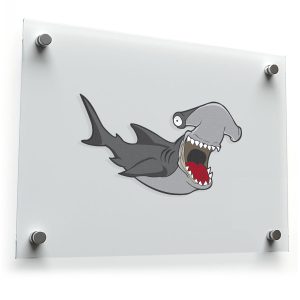 Cartoon Hammerhead Shark Sticker