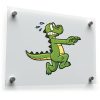 Cartoon Nervous Alligator Vinyl Sticker 1