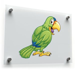 Cartoon Parrot Sticker
