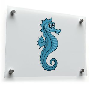 Cartoon Seahorse Sticker