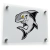 Cartoon Shark Design Sticker 1