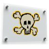 Cartoon Skull and Crossbones Sticker