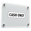 Cash Only Vinyl Sticker 1