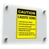 Caution Caustic Soda Safety Sticker