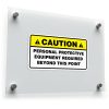 Caution PPE Required Sticker 1
