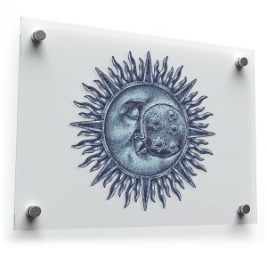 Celestial Sun and Moon Sticker