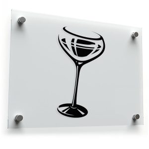 Champagne Coupe Silhouette Sticker