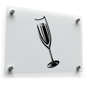 Champagne Glass Sticker