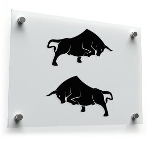 Charging Bull Decal Set