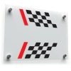 Checkered Racing Flag Sticker Set