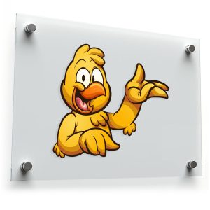 Cheerful Cartoon Bird Sticker