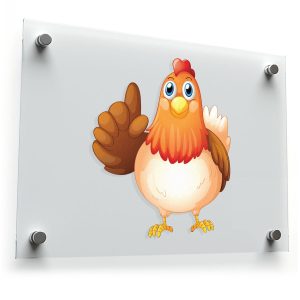 Cheerful Cartoon Chicken Sticker