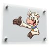 Cheerful Cartoon Cow Sticker