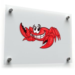 Cheerful Red Crab Sticker